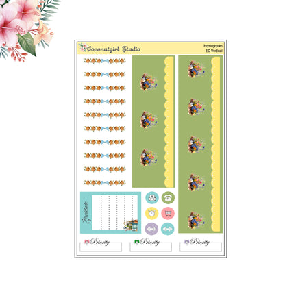Spring Gardening Weekly Kit Planner Stickers | Floral Garden Planning Set | Homegrown