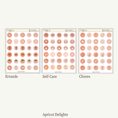 Two Dollar Tuesday Planner Icon Stickers – Errands, Self-Care & Chores Sheets