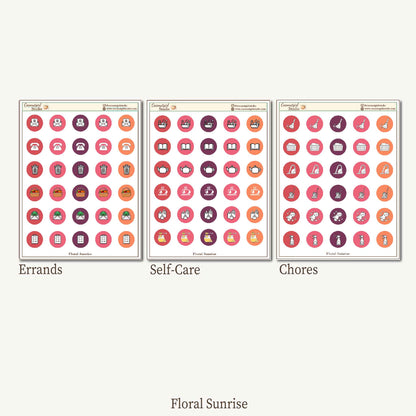 Two Dollar Tuesday Planner Icon Stickers – Errands, Self-Care & Chores Sheets