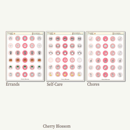Two Dollar Tuesday Planner Icon Stickers – Errands, Self-Care & Chores Sheets