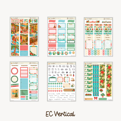 Island Christmas Planner Sticker Kit | Tropical Holiday Stickers | Mele Kalikimaka