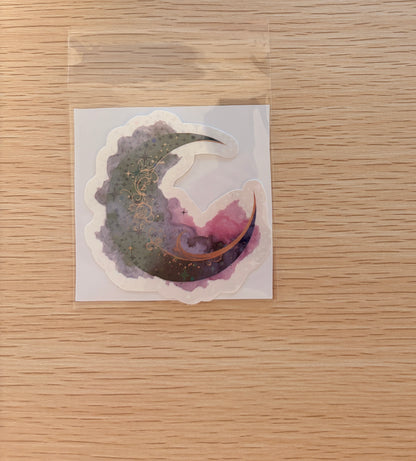 Spellbound Celestial Stickers - Holographic Moon, Book, & Butterfly Die-Cuts