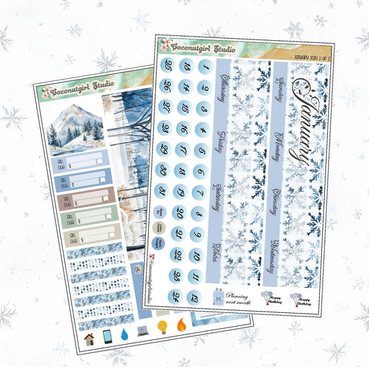 January Monthly Overview Kit