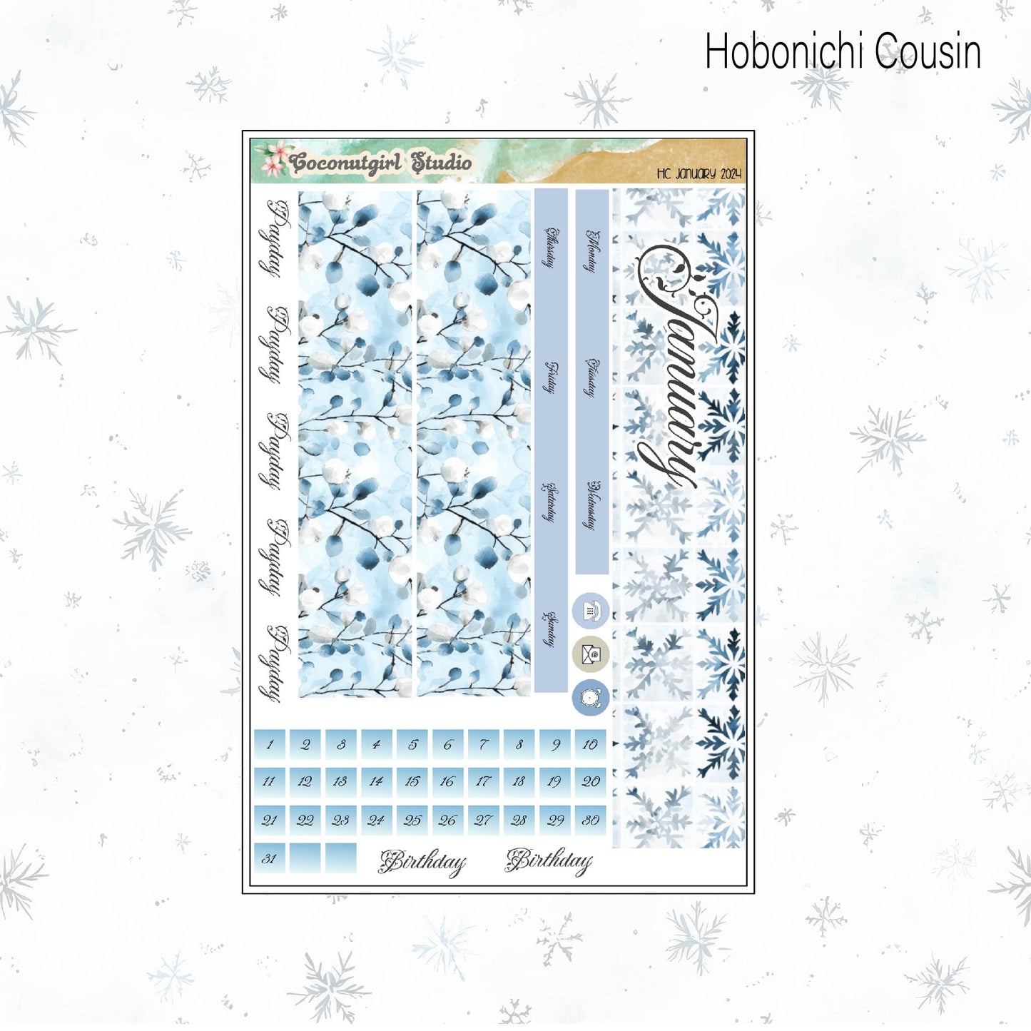 January Monthly Overview Kit