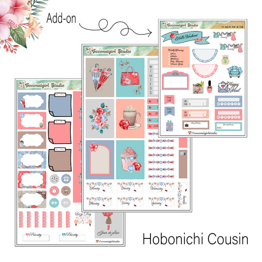 Rainy Days Weekly Kit Planner Stickers | Cozy Weather Planning Set | Jour de Pluie