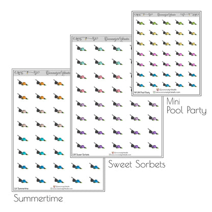 Lawnmower Lawn Care planner stickers