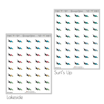 Lawnmower Lawn Care planner stickers