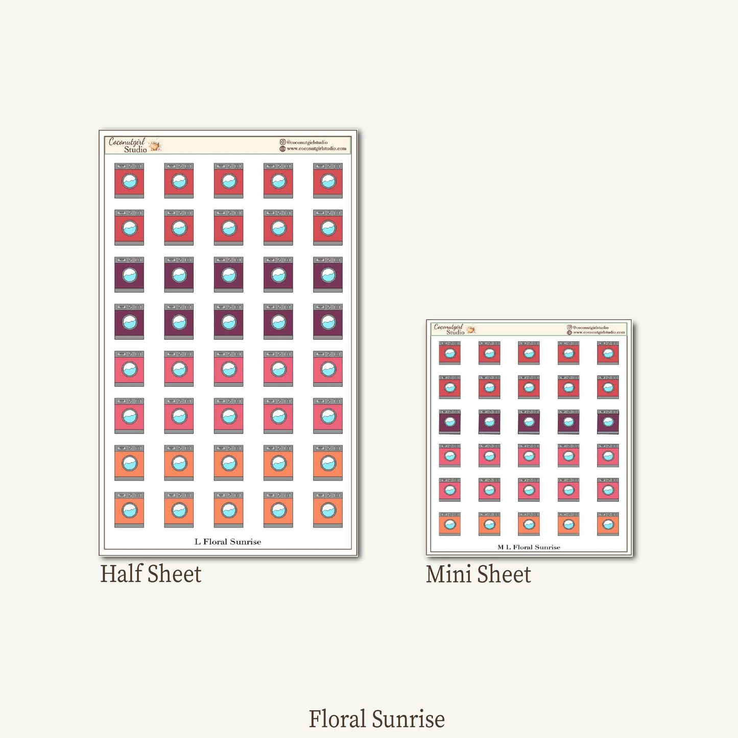 Laundry Planner Stickers | Wash Dry Fold Cleaning Planner Stickers | Laundry