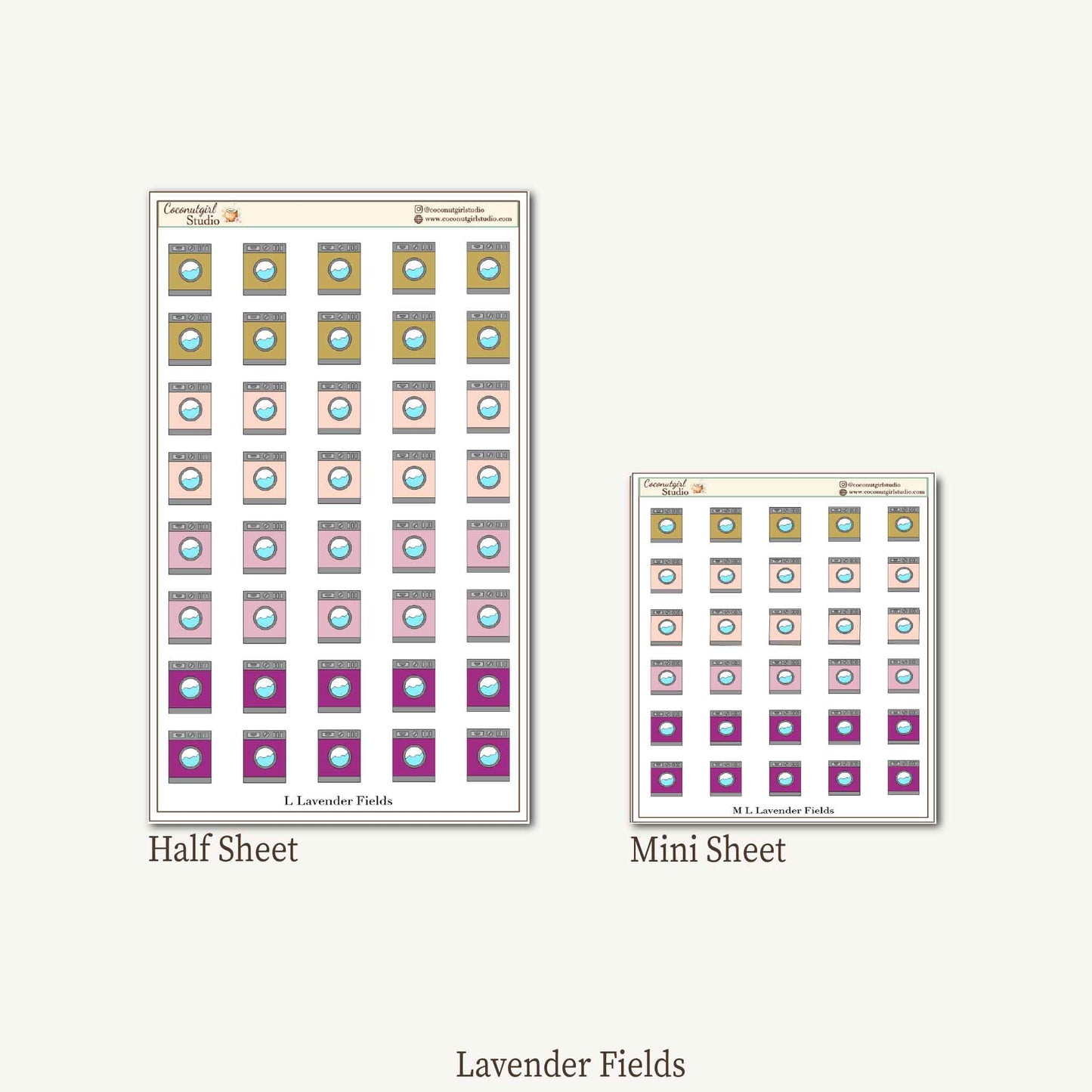 Laundry Planner Stickers | Wash Dry Fold Cleaning Planner Stickers | Laundry