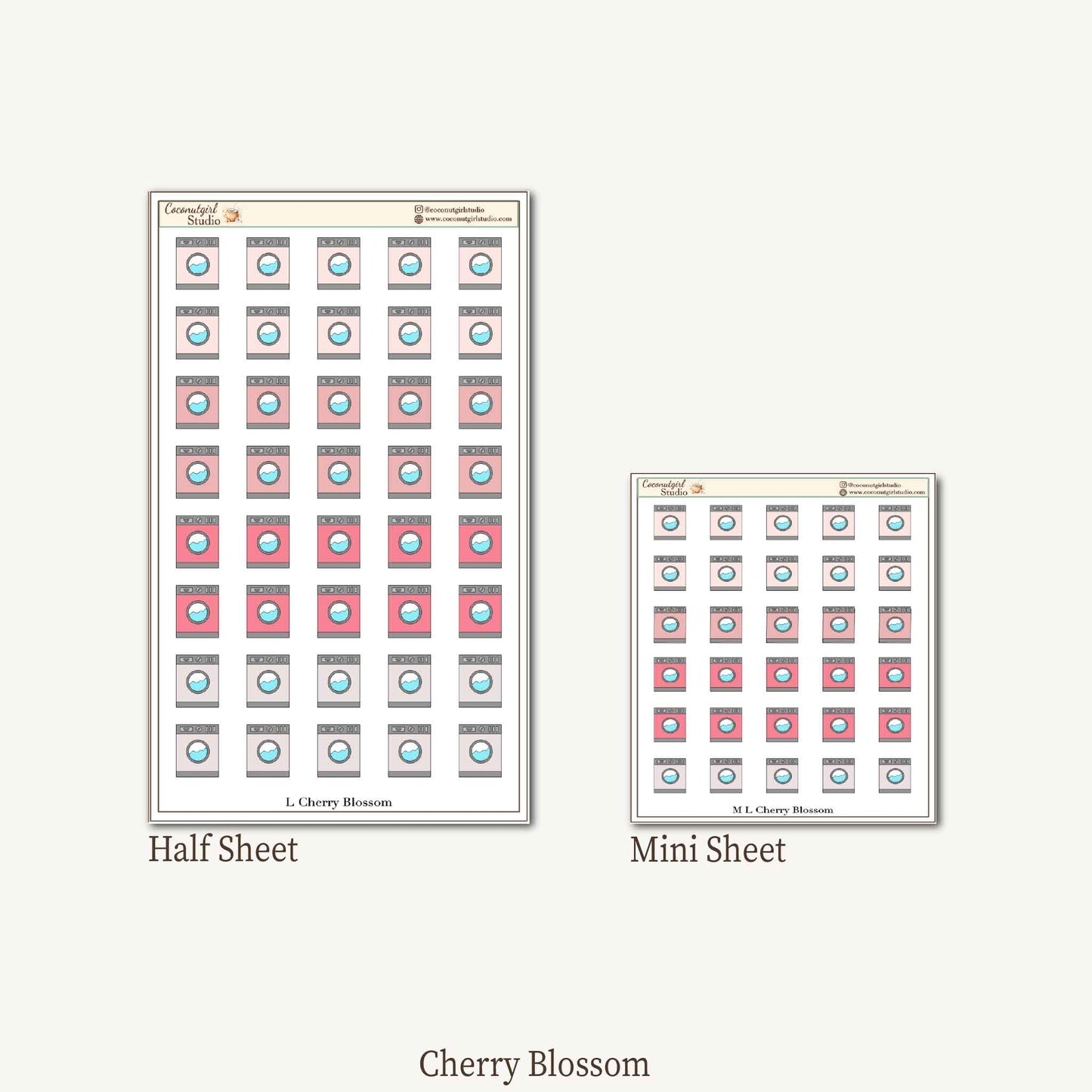 Laundry Planner Stickers | Wash Dry Fold Cleaning Planner Stickers | Laundry