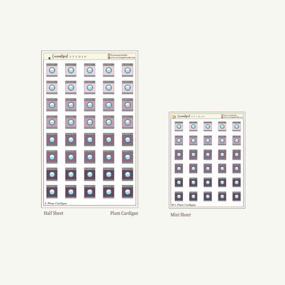 Laundry Planner Stickers | Wash Dry Fold Cleaning Planner Stickers | Laundry