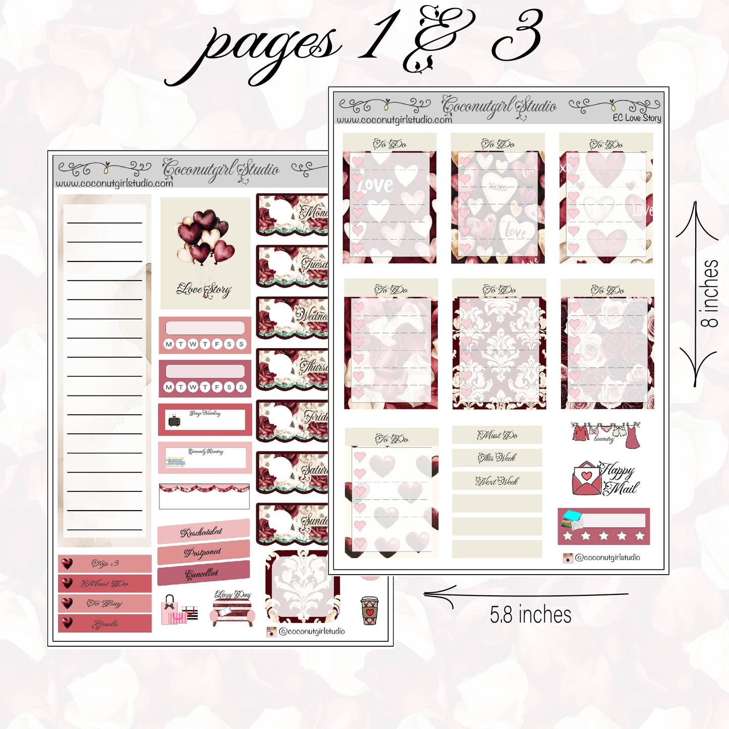 Love Story Weekly Kit