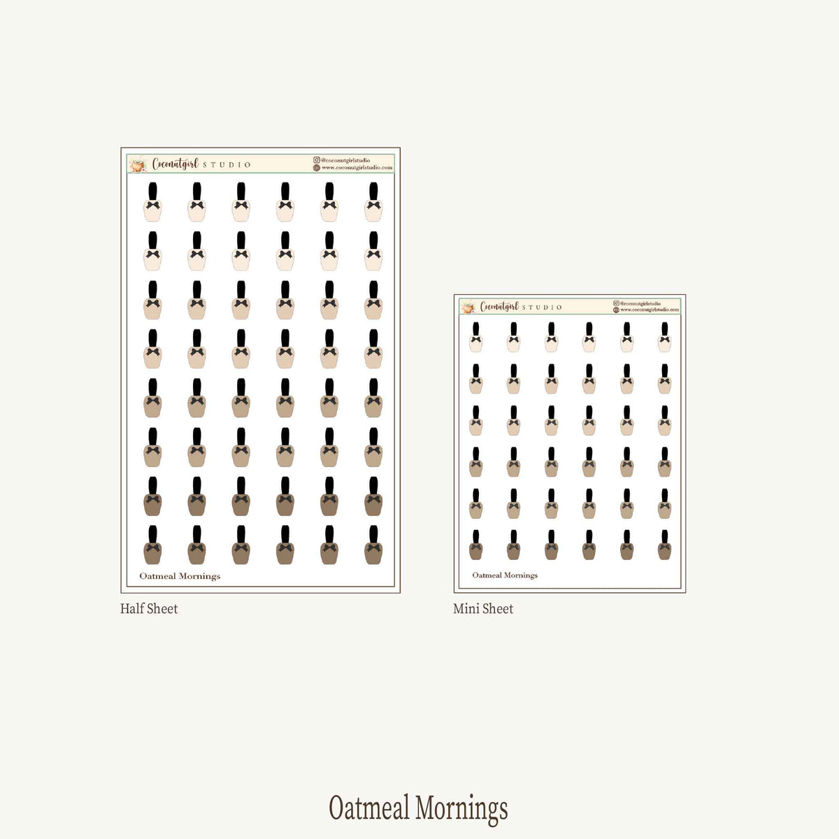 Manicure Self-Care Planner Stickers