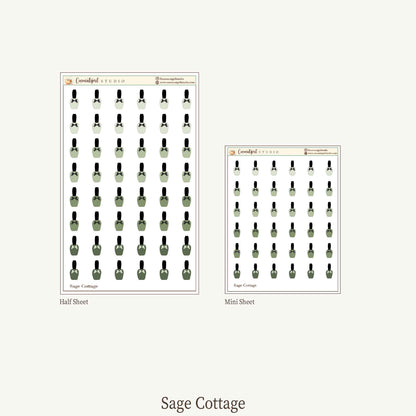 Manicure Self-Care Planner Stickers
