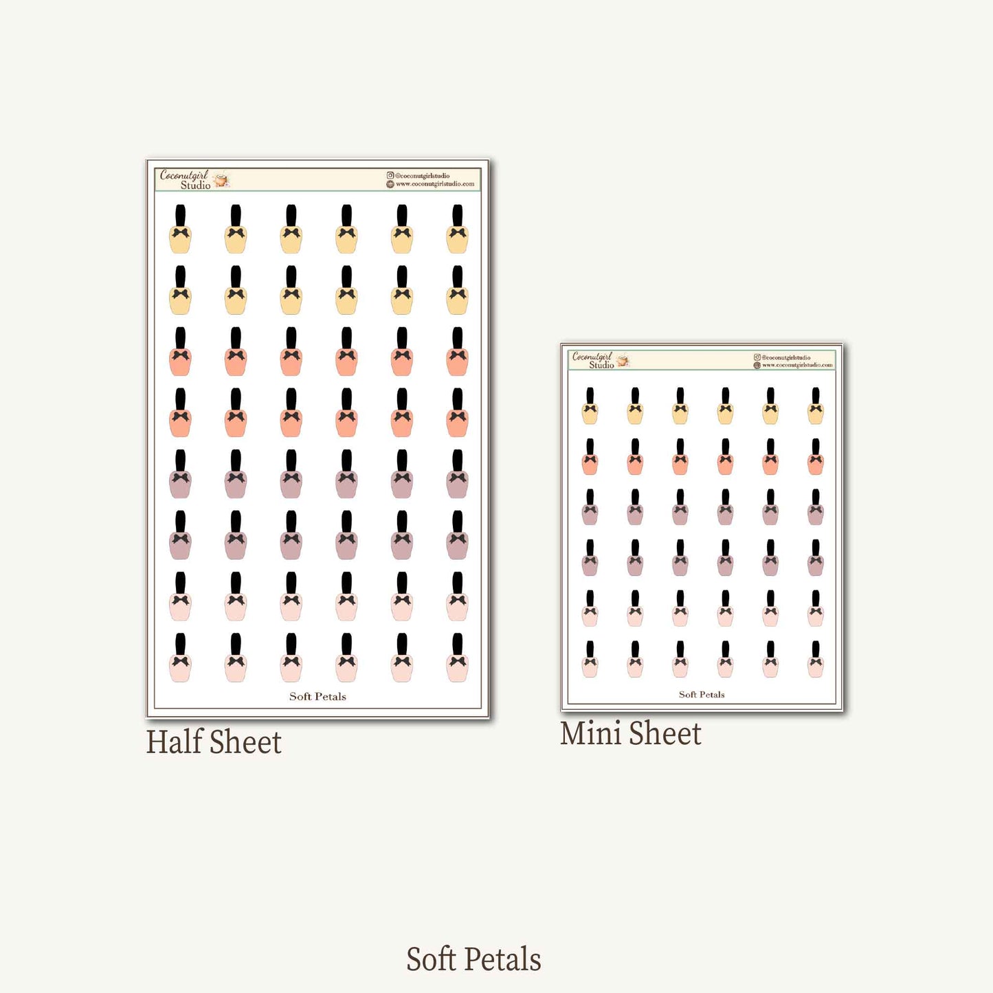 Manicure Self-Care Planner Stickers