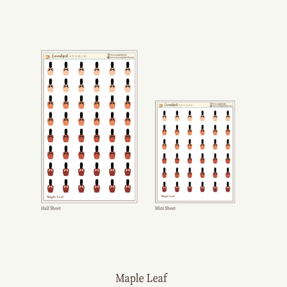 Manicure Self-Care Planner Stickers