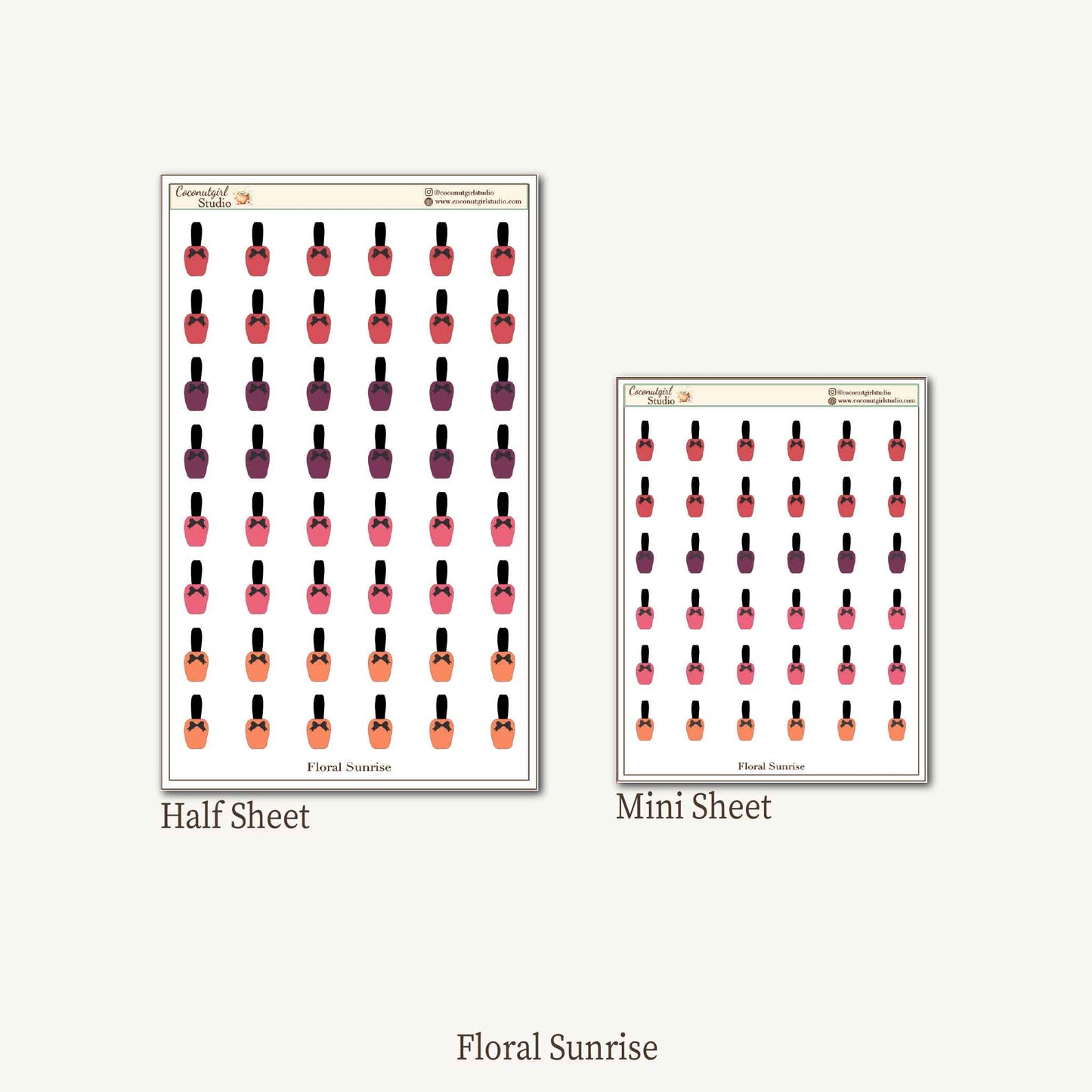 Manicure Self-Care Planner Stickers