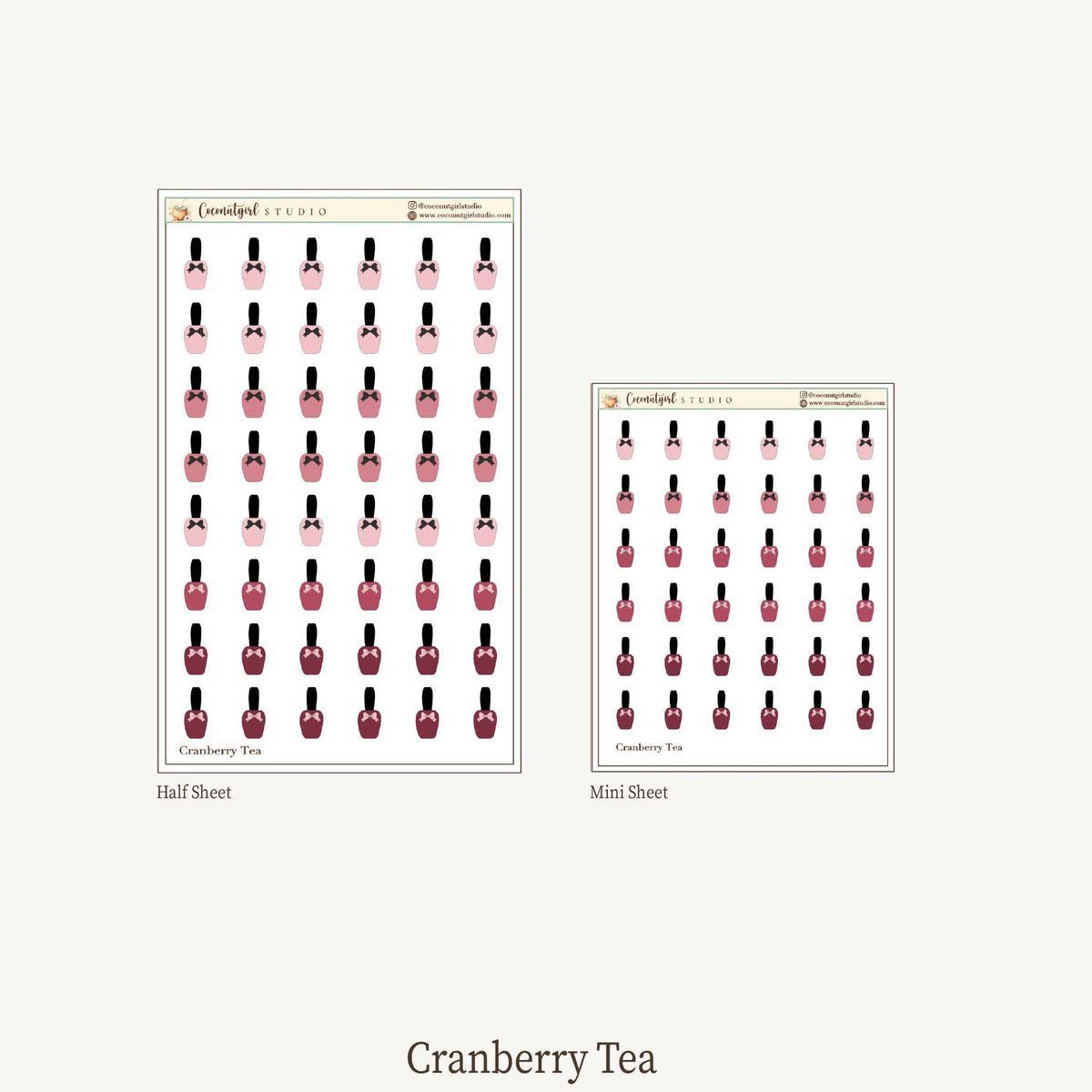Manicure Self-Care Planner Stickers