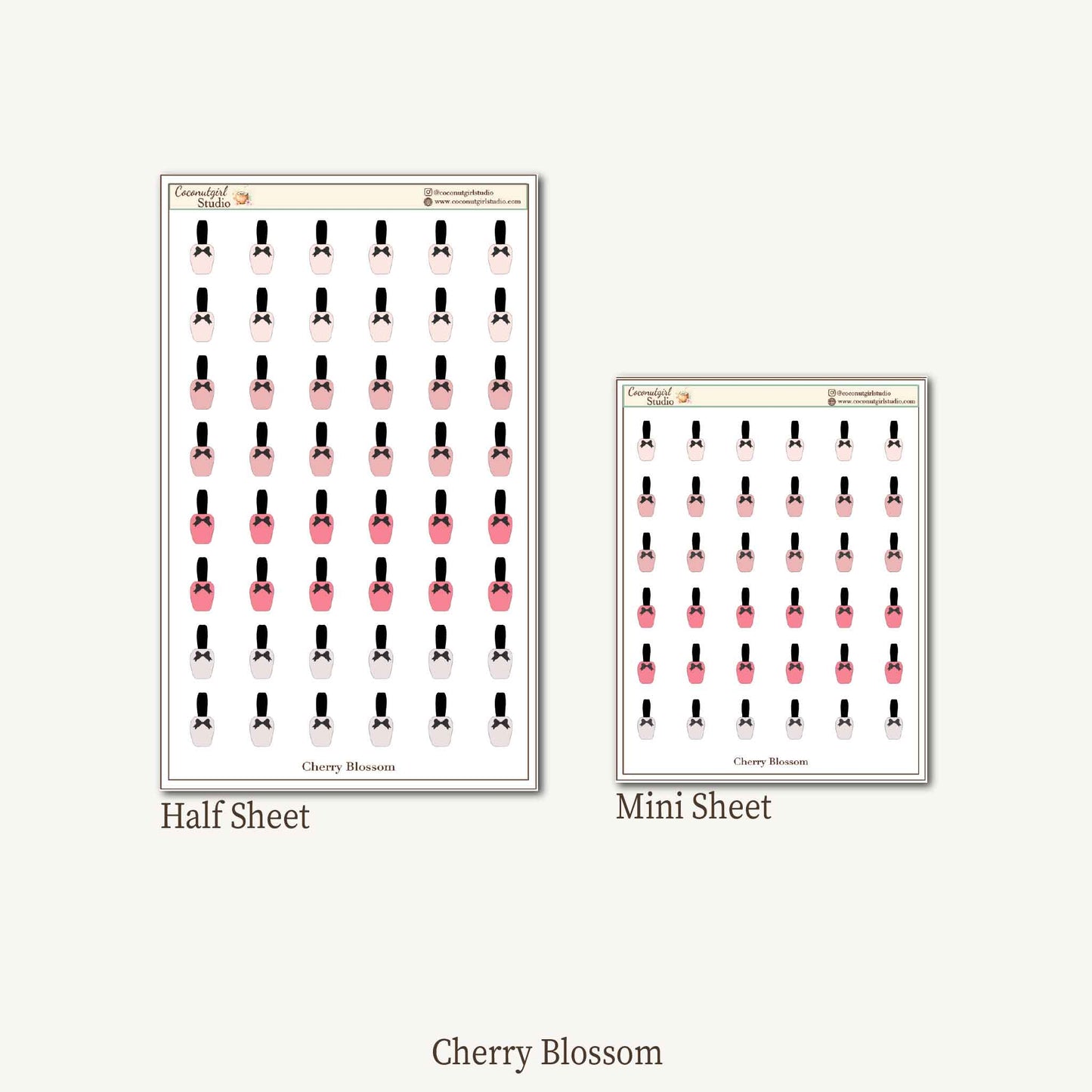 Manicure Self-Care Planner Stickers