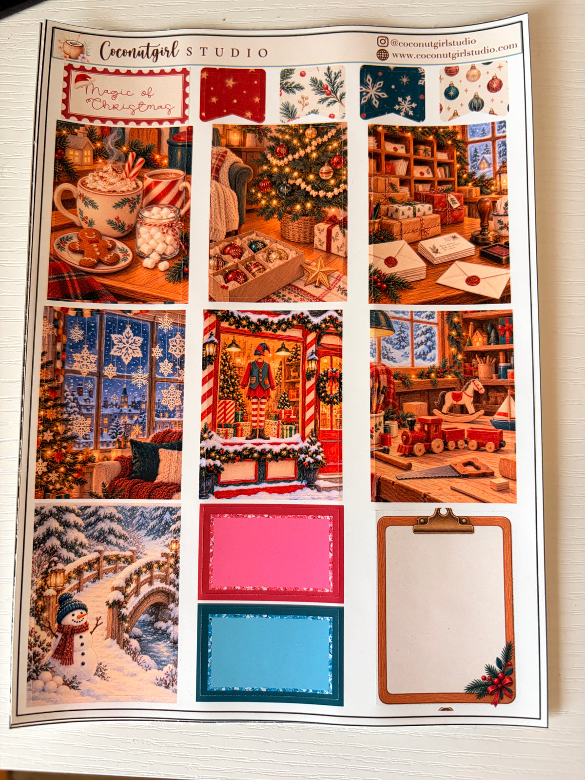 Magic of Christmas Planner Sticker Kit | Cozy Holiday Stickers