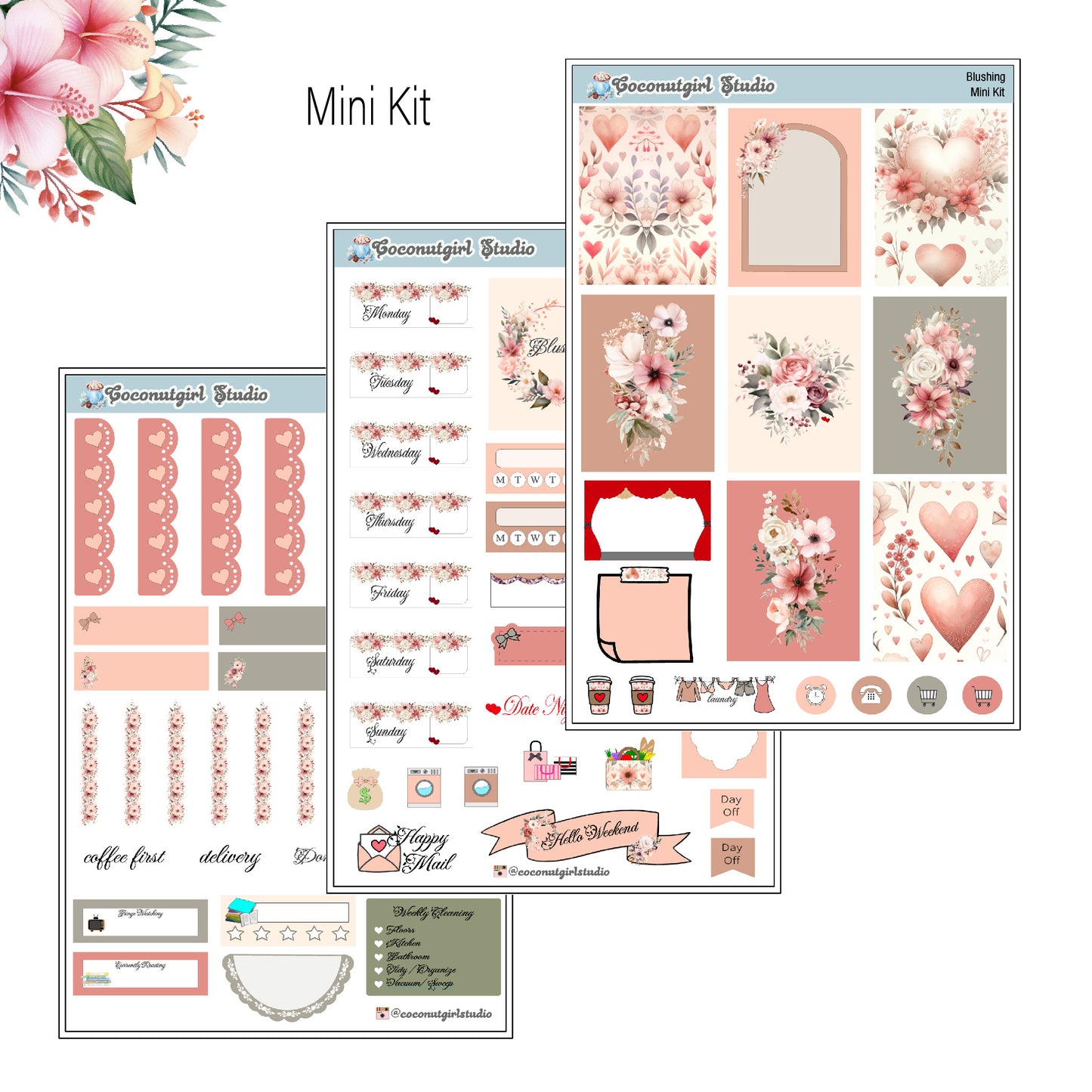 Blushing Planner Stickers