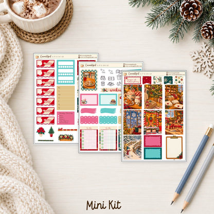 Magic of Christmas Planner Sticker Kit | Cozy Holiday Stickers