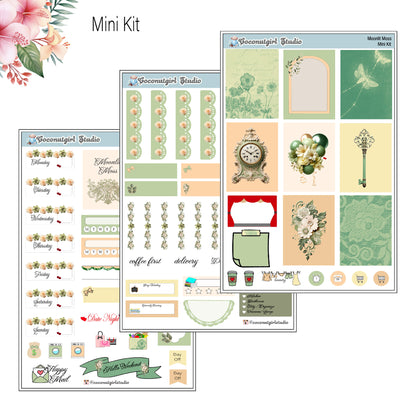 Spring Gardening Weekly Kit Planner Stickers | Floral Garden Planning Set | Homegrown