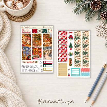 Magic of Christmas Planner Sticker Kit | Cozy Holiday Stickers