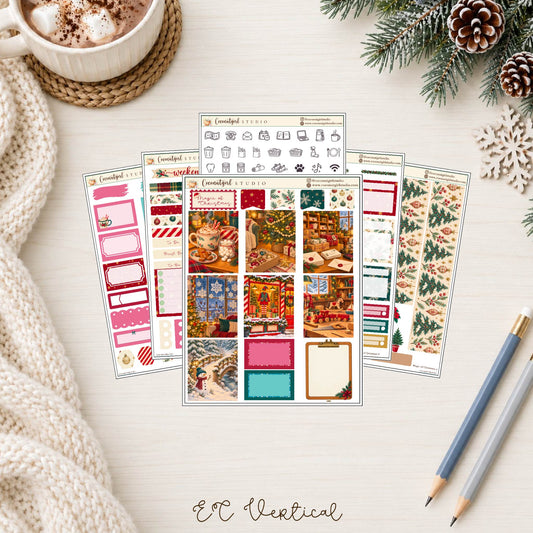 Magic of Christmas Planner Sticker Kit | Cozy Holiday Stickers