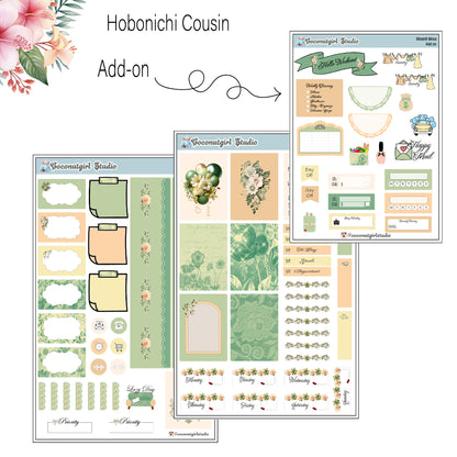 Spring Gardening Weekly Kit Planner Stickers | Floral Garden Planning Set | Homegrown
