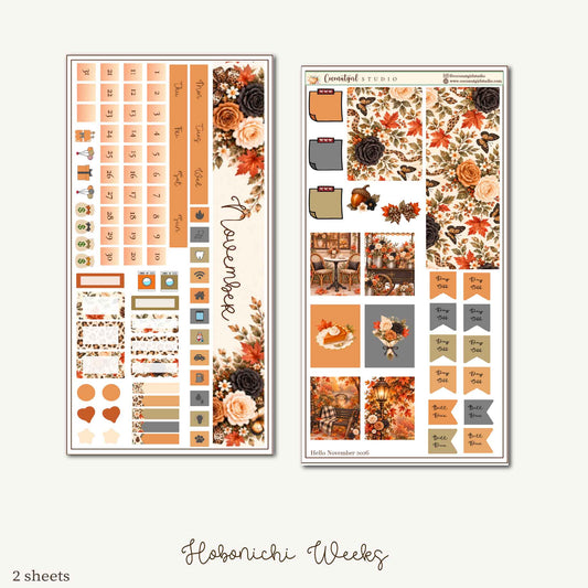 November Monthly Overview Kit – Hobonichi Weeks