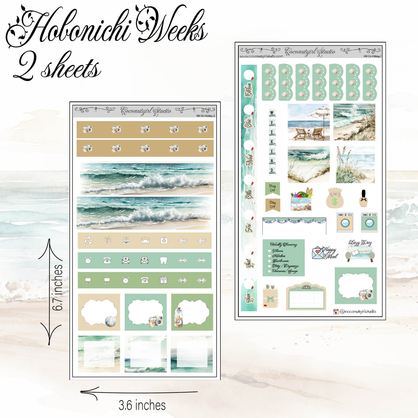 On Holiday Hobonichi Weeks