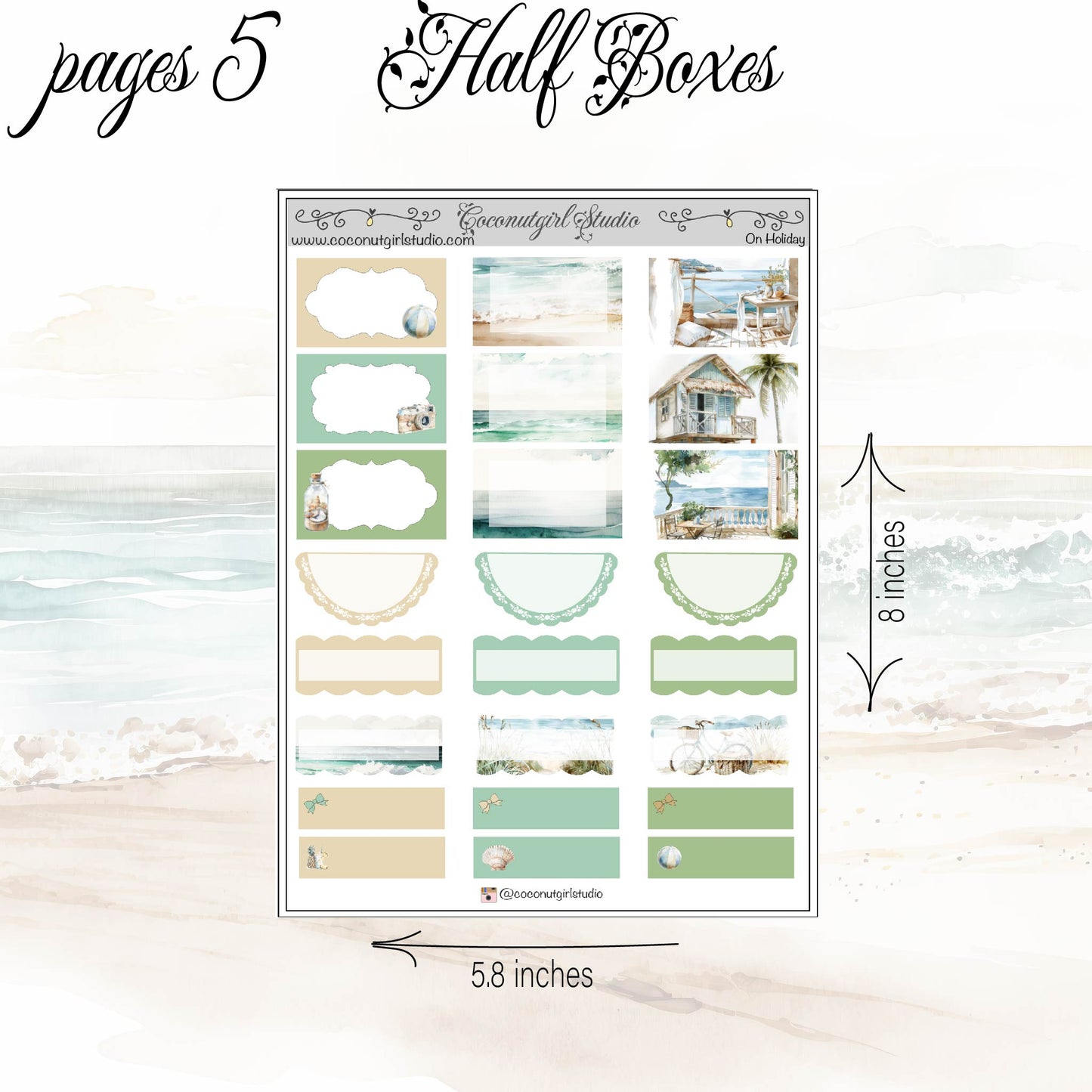 On Holiday weekly Kit