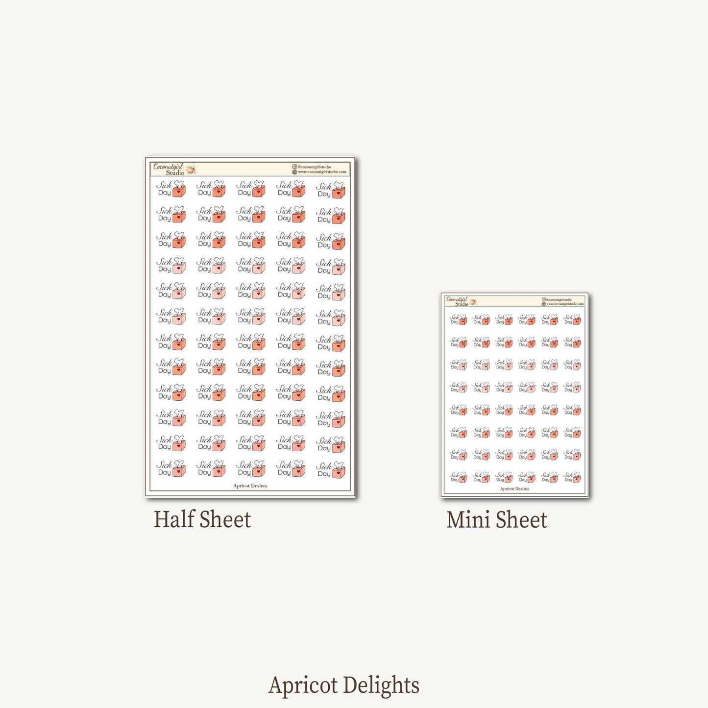 Sick Day Planner Stickers