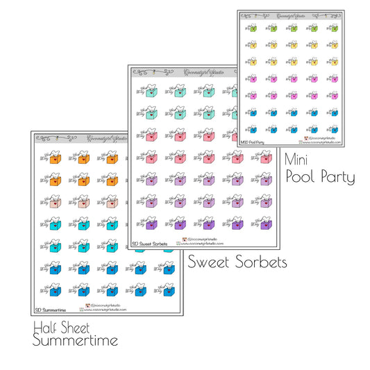 Sick Days planner stickers Work School