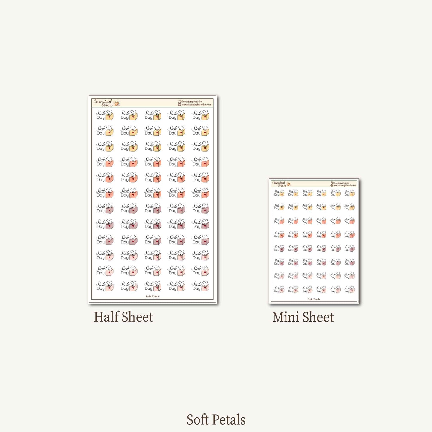 Sick Day Planner Stickers
