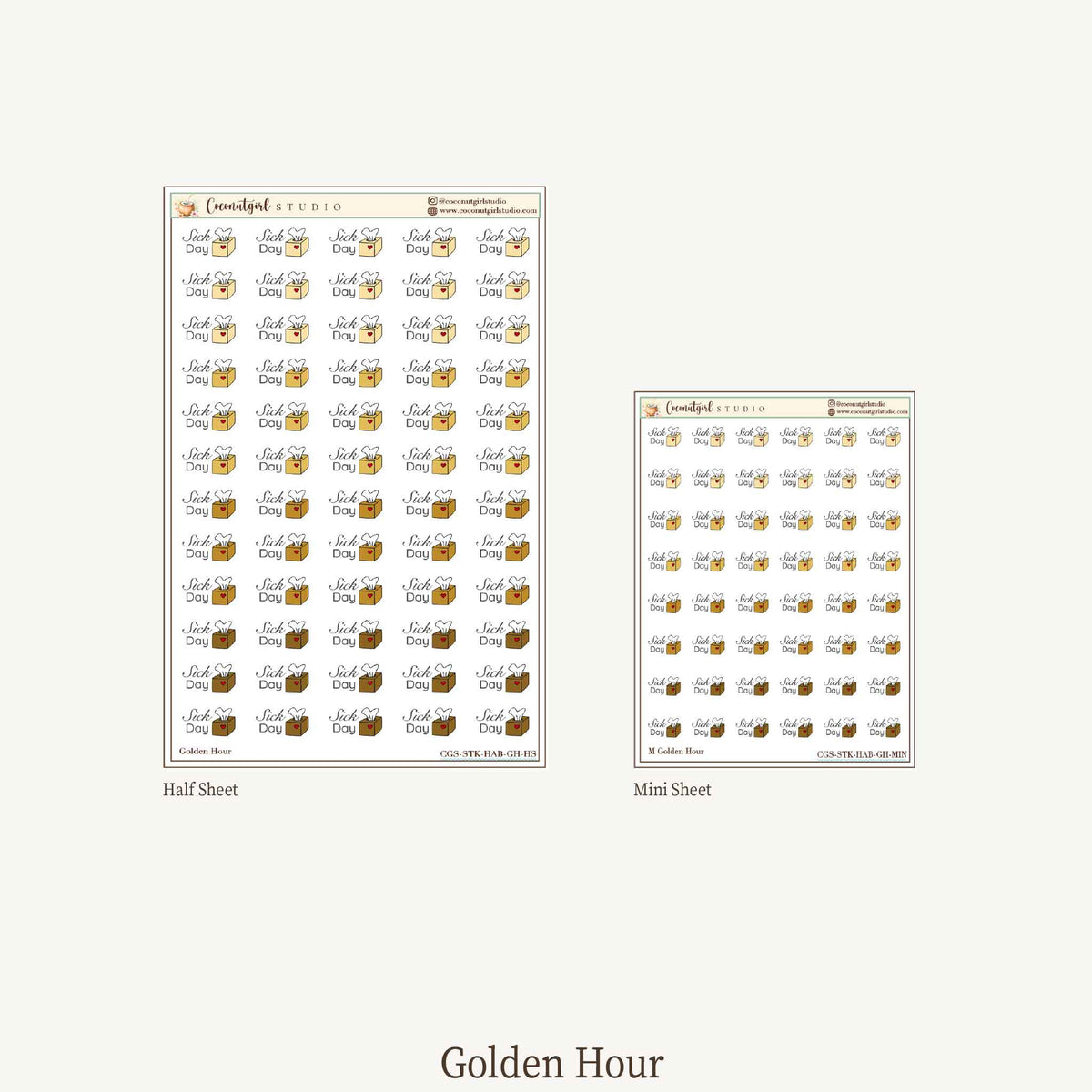Sick Day Planner Stickers