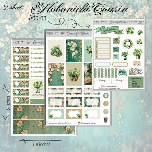 Happy St. Patrick's Day Hobonichi Cousin
