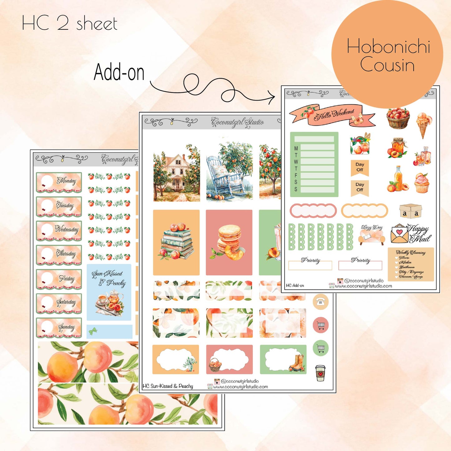 Sun-Kissed & Peachy Hobonichi Cousin