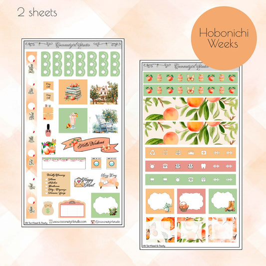 Sun-Kissed & Peachy Hobonichi Weeks