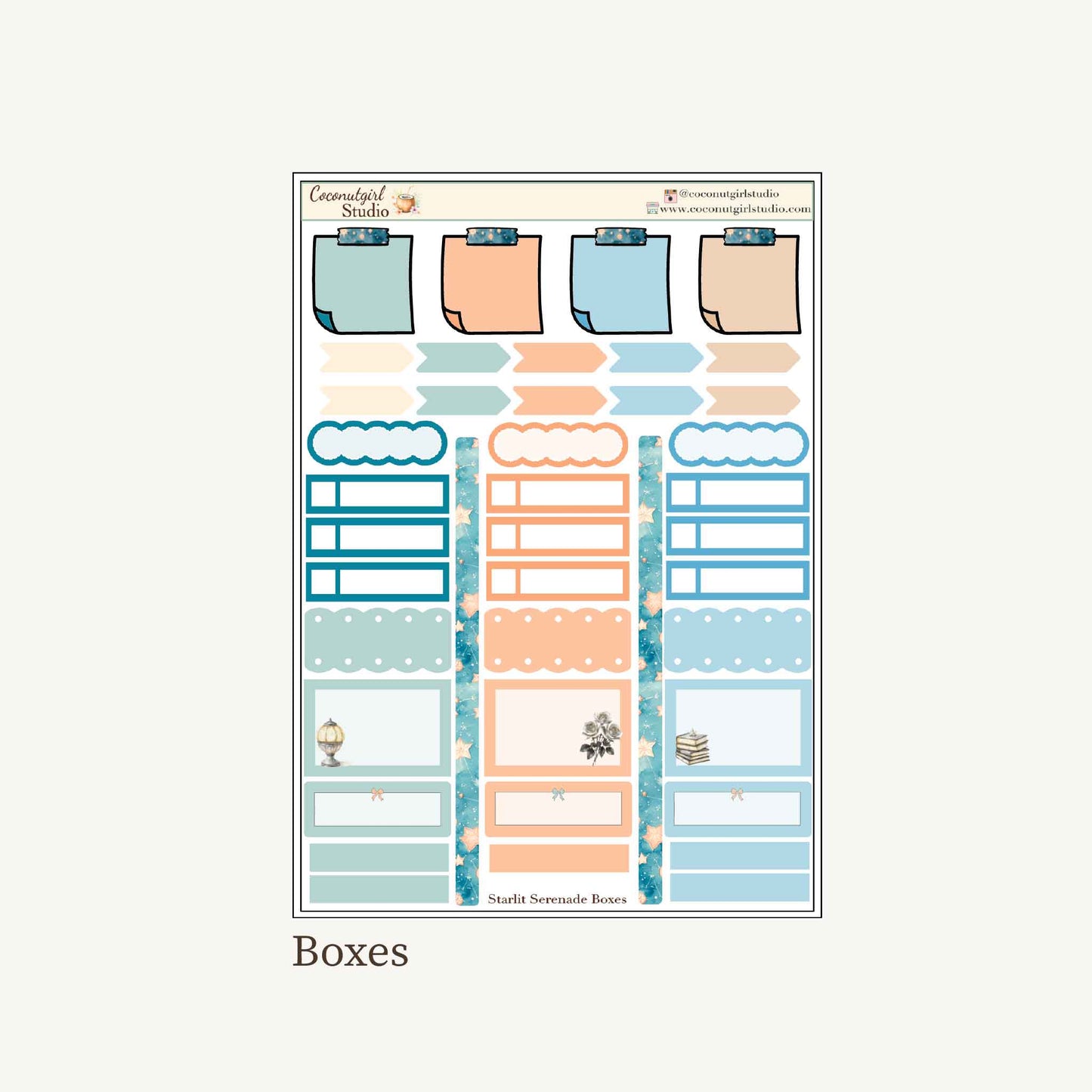 Starlit Serenade Premium Planner Sticker Kit | Celestial Weekly Kit