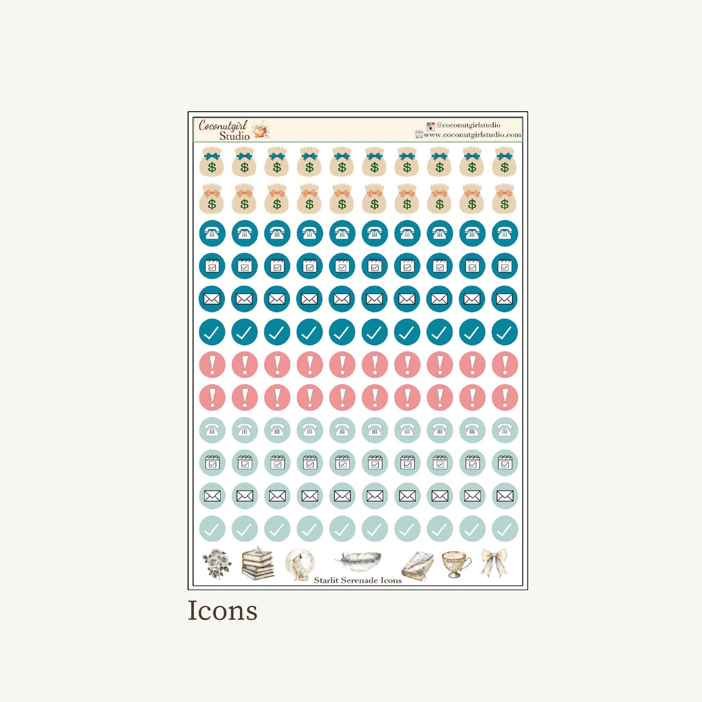 Starlit Serenade Premium Planner Sticker Kit | Celestial Weekly Kit