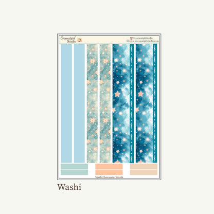 Starlit Serenade Premium Planner Sticker Kit | Celestial Weekly Kit
