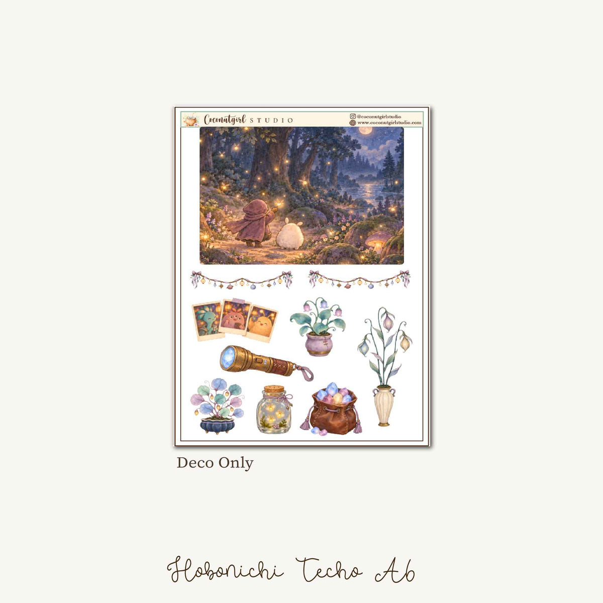 Starlight Voyagers Celestial Planner Sticker Kit | Hobonichi Techo Original A6