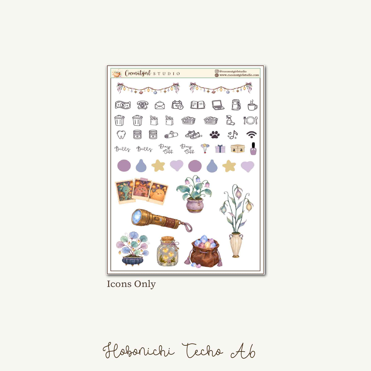 Starlight Voyagers Celestial Planner Sticker Kit | Hobonichi Techo Original A6