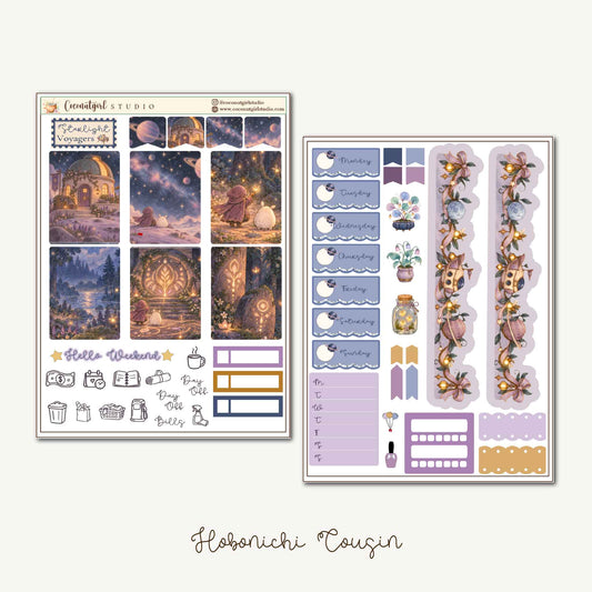 Starlight Voyagers Celestial Planner Sticker Kit | Hobonichi Cousin