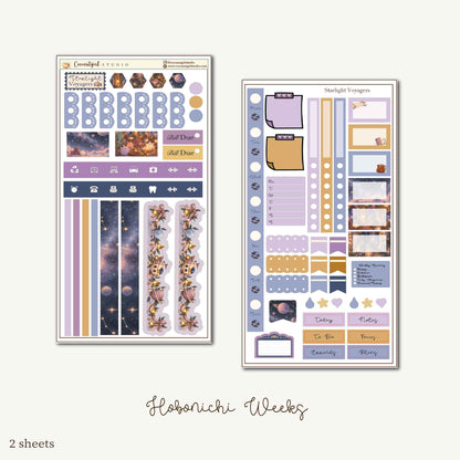 Starlight Voyagers Celestial Planner Sticker Kit