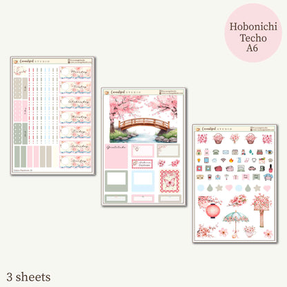 Sakura Daydream Cherry Blossom Planner Sticker Kit | Hobonichi Techo A6 Original