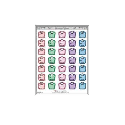 Weight Loss Tracking Planner Stickers – Fitness & Progress Stickers Healthier