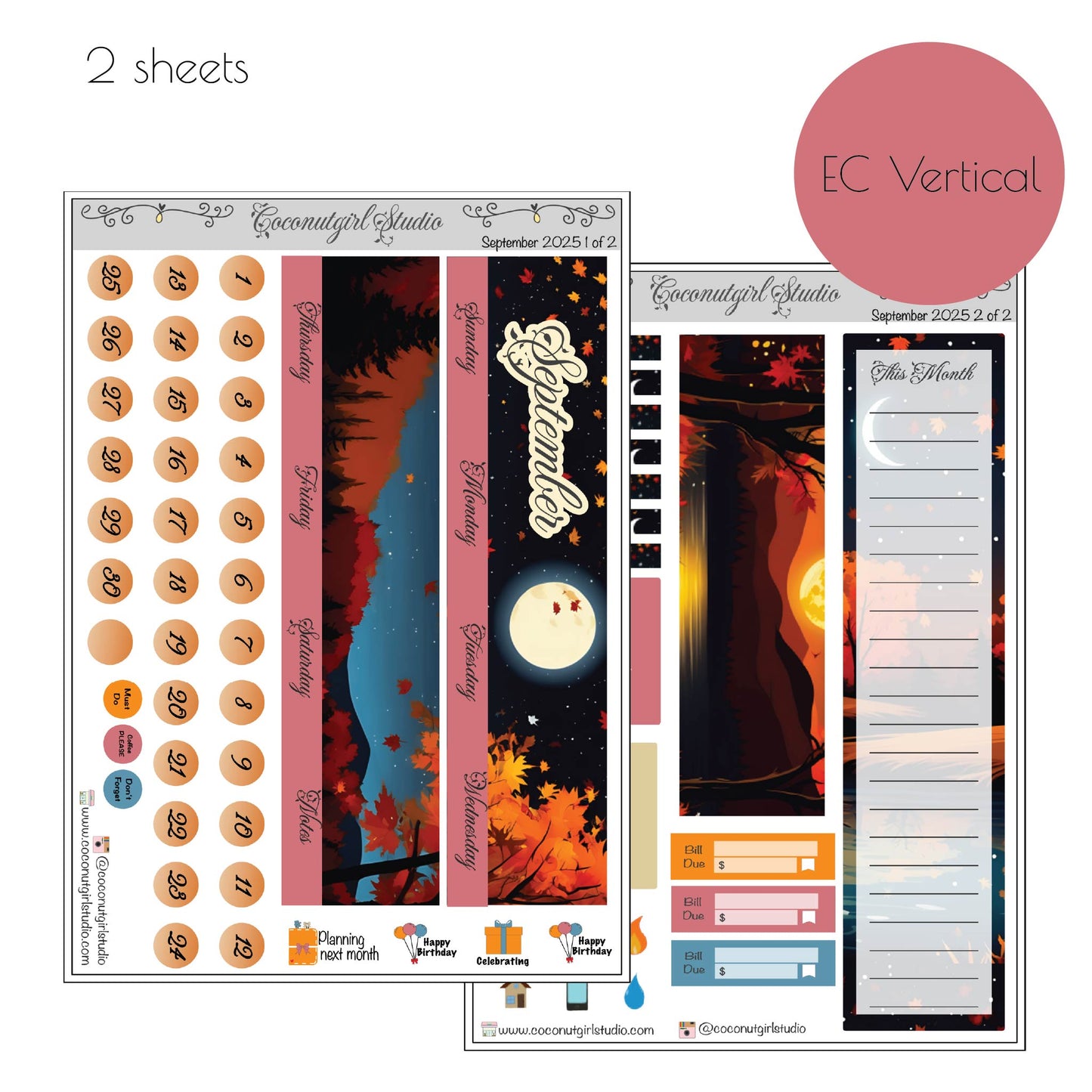 September 2025 Monthly Overview Kit